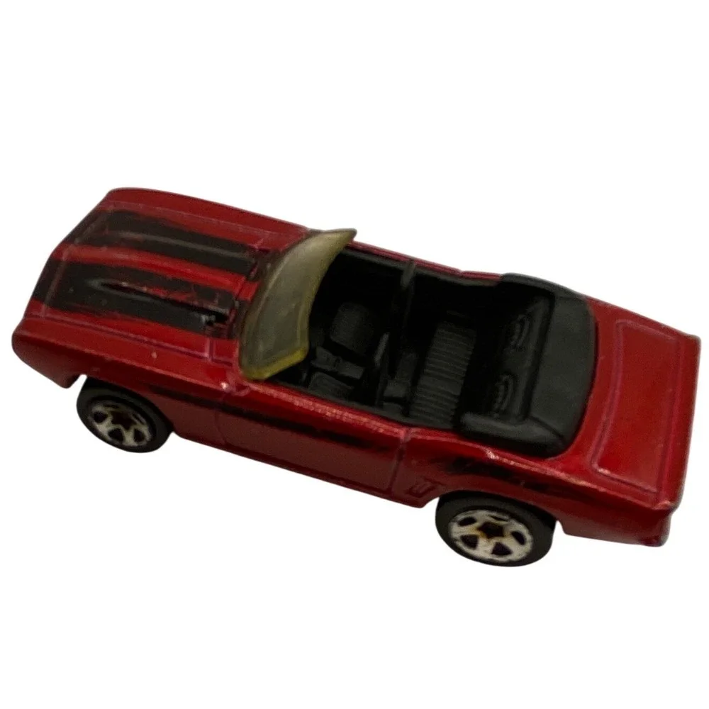 Hot Wheels 1969 Chevy Camaro Convertible Red Black Stripes Diecast‎ Car 1/64